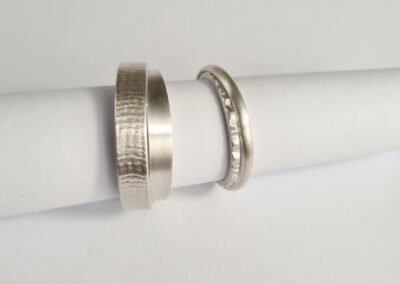 alliances sur mesure argent